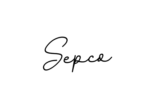 Make a beautiful signature design for name Sepco. With this signature (BallpointsItalic-DORy9) style, you can create a handwritten signature for free. Sepco signature style 11 images and pictures png