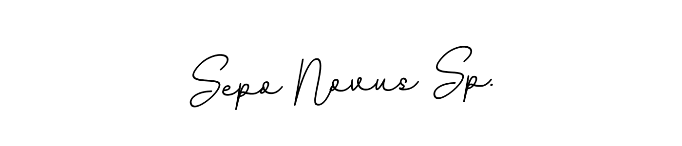 How to make Sepo Novus Sp. name signature. Use BallpointsItalic-DORy9 style for creating short signs online. This is the latest handwritten sign. Sepo Novus Sp. signature style 11 images and pictures png