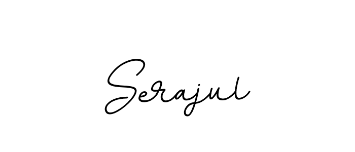 Use a signature maker to create a handwritten signature online. With this signature software, you can design (BallpointsItalic-DORy9) your own signature for name Serajul. Serajul signature style 11 images and pictures png