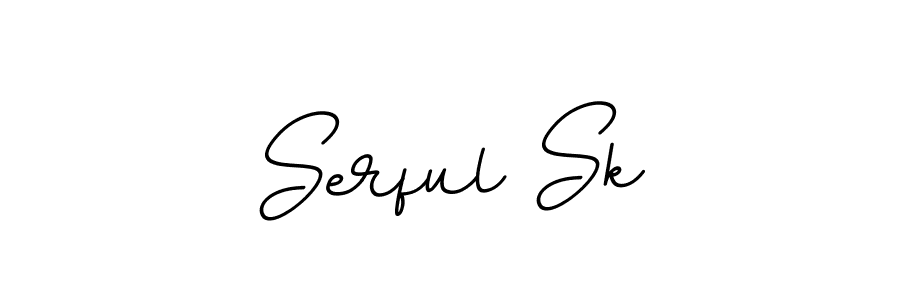 The best way (BallpointsItalic-DORy9) to make a short signature is to pick only two or three words in your name. The name Serful Sk include a total of six letters. For converting this name. Serful Sk signature style 11 images and pictures png