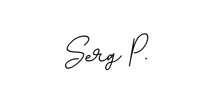 Make a beautiful signature design for name Serg P.. With this signature (BallpointsItalic-DORy9) style, you can create a handwritten signature for free. Serg P. signature style 11 images and pictures png