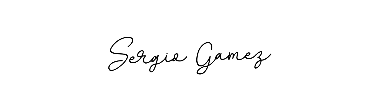 Sergio Gamez stylish signature style. Best Handwritten Sign (BallpointsItalic-DORy9) for my name. Handwritten Signature Collection Ideas for my name Sergio Gamez. Sergio Gamez signature style 11 images and pictures png
