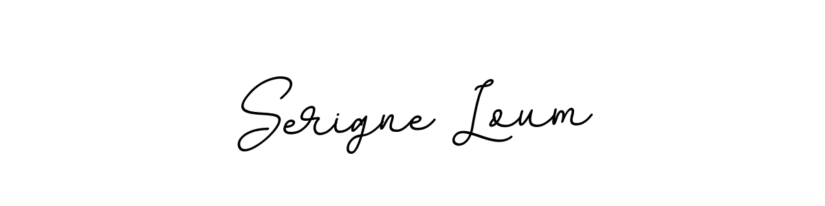 Use a signature maker to create a handwritten signature online. With this signature software, you can design (BallpointsItalic-DORy9) your own signature for name Serigne Loum. Serigne Loum signature style 11 images and pictures png