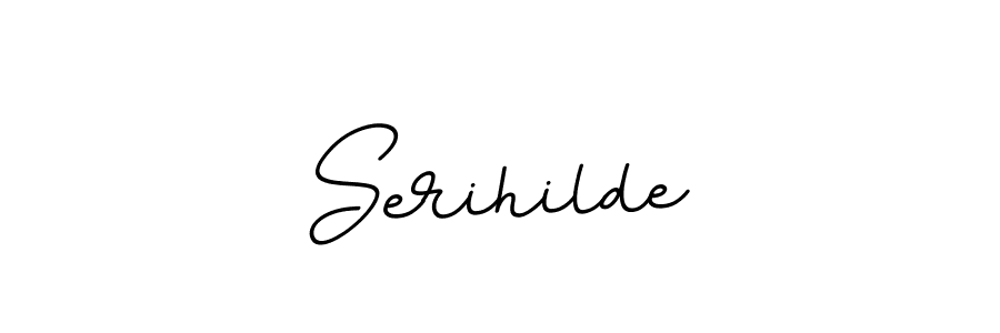 Design your own signature with our free online signature maker. With this signature software, you can create a handwritten (BallpointsItalic-DORy9) signature for name Serihilde. Serihilde signature style 11 images and pictures png