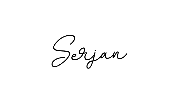 Design your own signature with our free online signature maker. With this signature software, you can create a handwritten (BallpointsItalic-DORy9) signature for name Serjan. Serjan signature style 11 images and pictures png