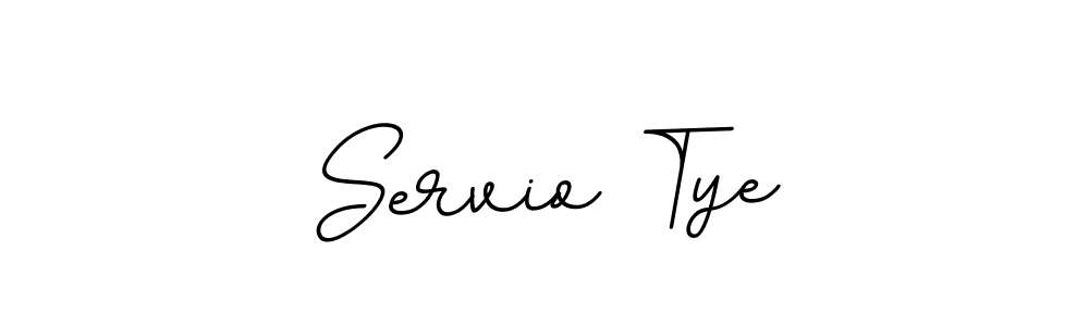 The best way (BallpointsItalic-DORy9) to make a short signature is to pick only two or three words in your name. The name Servio Tye include a total of six letters. For converting this name. Servio Tye signature style 11 images and pictures png