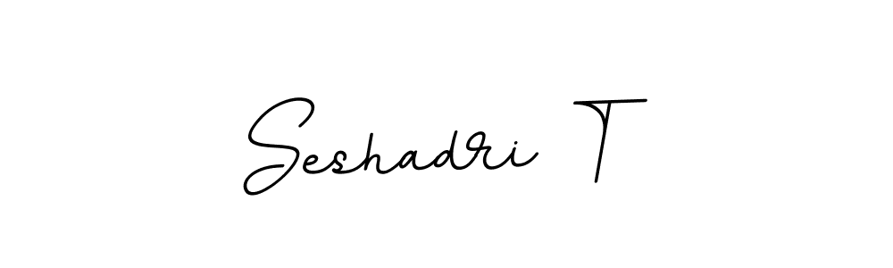 Design your own signature with our free online signature maker. With this signature software, you can create a handwritten (BallpointsItalic-DORy9) signature for name Seshadri T. Seshadri T signature style 11 images and pictures png