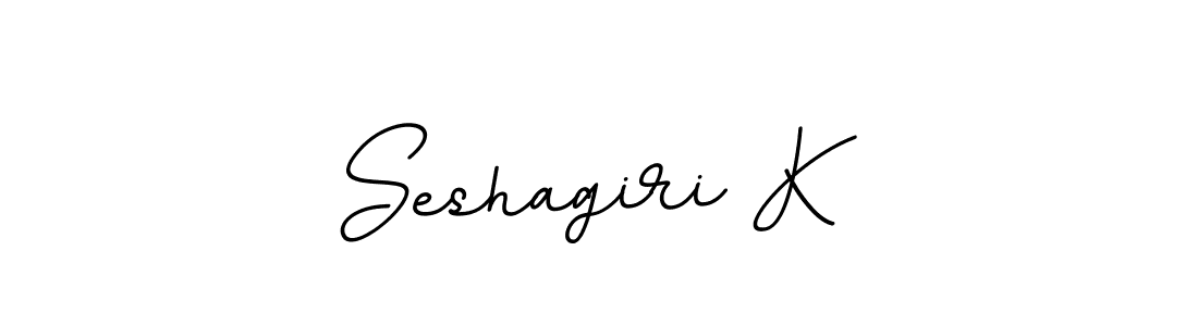 Make a beautiful signature design for name Seshagiri K. With this signature (BallpointsItalic-DORy9) style, you can create a handwritten signature for free. Seshagiri K signature style 11 images and pictures png