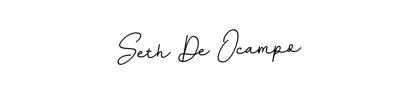 This is the best signature style for the Seth De Ocampo name. Also you like these signature font (BallpointsItalic-DORy9). Mix name signature. Seth De Ocampo signature style 11 images and pictures png