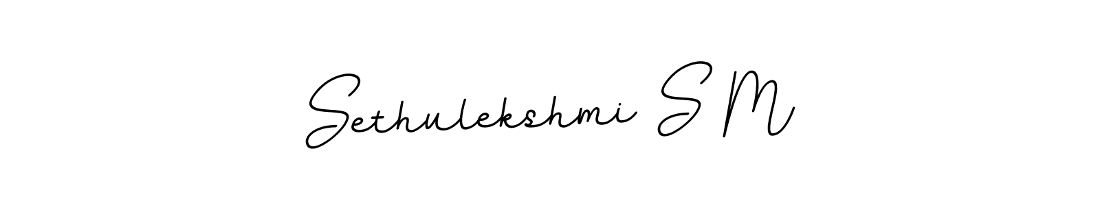 Create a beautiful signature design for name Sethulekshmi S M. With this signature (BallpointsItalic-DORy9) fonts, you can make a handwritten signature for free. Sethulekshmi S M signature style 11 images and pictures png