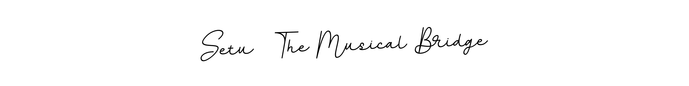 You should practise on your own different ways (BallpointsItalic-DORy9) to write your name (Setu  The Musical Bridge) in signature. don't let someone else do it for you. Setu  The Musical Bridge signature style 11 images and pictures png