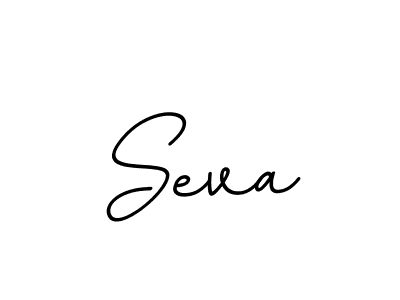 Use a signature maker to create a handwritten signature online. With this signature software, you can design (BallpointsItalic-DORy9) your own signature for name Seva. Seva signature style 11 images and pictures png