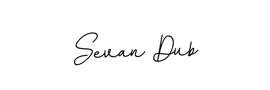 Make a beautiful signature design for name Sevan Dub. With this signature (BallpointsItalic-DORy9) style, you can create a handwritten signature for free. Sevan Dub signature style 11 images and pictures png