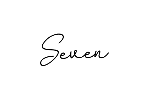 Seven stylish signature style. Best Handwritten Sign (BallpointsItalic-DORy9) for my name. Handwritten Signature Collection Ideas for my name Seven. Seven signature style 11 images and pictures png