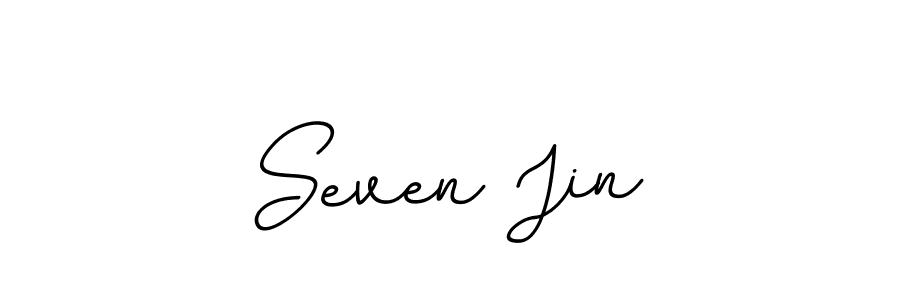 This is the best signature style for the Seven Jin name. Also you like these signature font (BallpointsItalic-DORy9). Mix name signature. Seven Jin signature style 11 images and pictures png