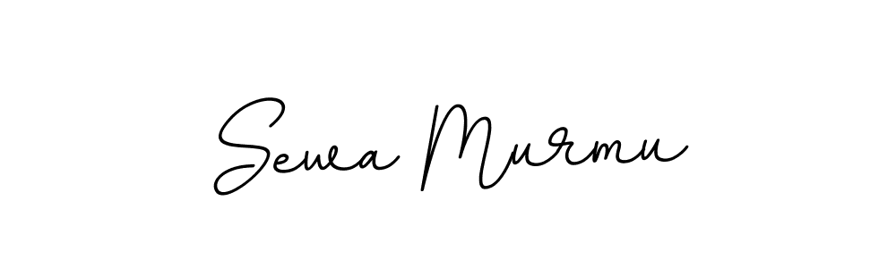 How to make Sewa Murmu name signature. Use BallpointsItalic-DORy9 style for creating short signs online. This is the latest handwritten sign. Sewa Murmu signature style 11 images and pictures png