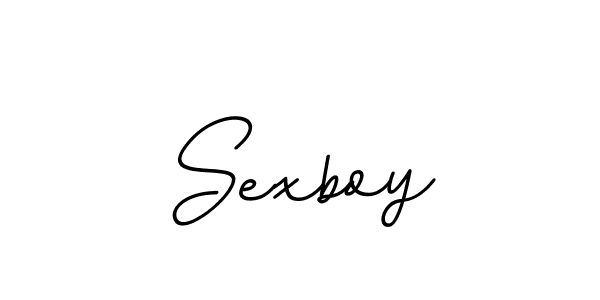 Make a beautiful signature design for name Sexboy. With this signature (BallpointsItalic-DORy9) style, you can create a handwritten signature for free. Sexboy signature style 11 images and pictures png