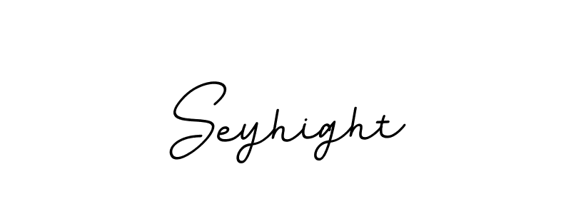 Design your own signature with our free online signature maker. With this signature software, you can create a handwritten (BallpointsItalic-DORy9) signature for name Seyhight. Seyhight signature style 11 images and pictures png