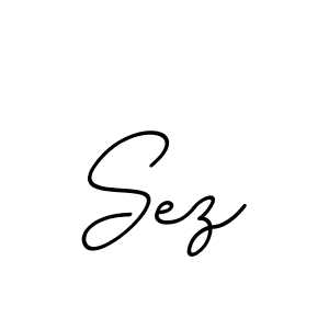 Use a signature maker to create a handwritten signature online. With this signature software, you can design (BallpointsItalic-DORy9) your own signature for name Sez. Sez signature style 11 images and pictures png