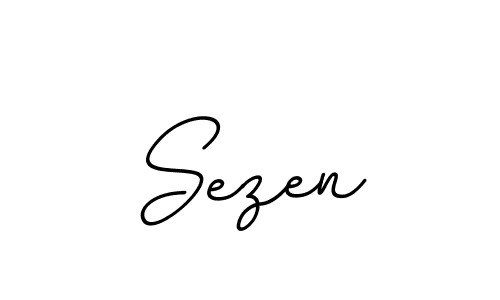 How to make Sezen name signature. Use BallpointsItalic-DORy9 style for creating short signs online. This is the latest handwritten sign. Sezen signature style 11 images and pictures png