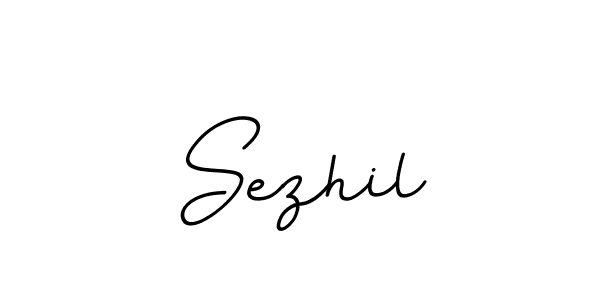 Make a beautiful signature design for name Sezhil. With this signature (BallpointsItalic-DORy9) style, you can create a handwritten signature for free. Sezhil signature style 11 images and pictures png