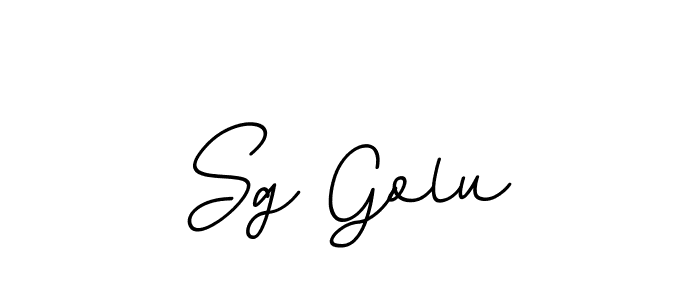 How to make Sg Golu name signature. Use BallpointsItalic-DORy9 style for creating short signs online. This is the latest handwritten sign. Sg Golu signature style 11 images and pictures png