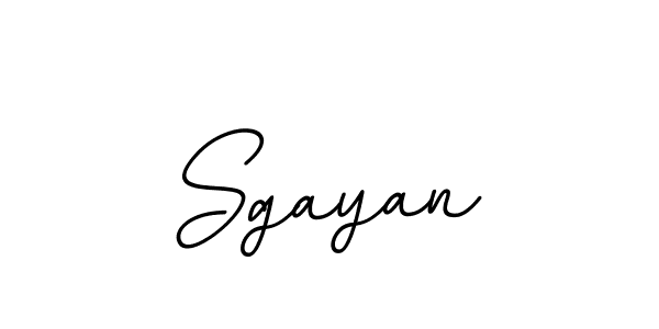 Design your own signature with our free online signature maker. With this signature software, you can create a handwritten (BallpointsItalic-DORy9) signature for name Sgayan. Sgayan signature style 11 images and pictures png