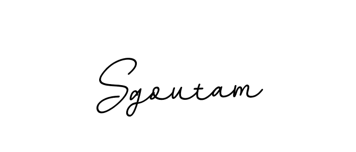 The best way (BallpointsItalic-DORy9) to make a short signature is to pick only two or three words in your name. The name Sgoutam include a total of six letters. For converting this name. Sgoutam signature style 11 images and pictures png