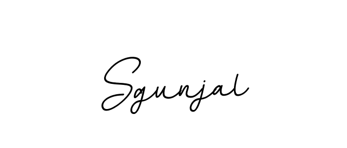 The best way (BallpointsItalic-DORy9) to make a short signature is to pick only two or three words in your name. The name Sgunjal include a total of six letters. For converting this name. Sgunjal signature style 11 images and pictures png