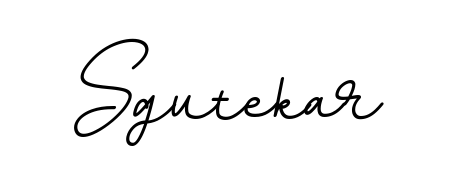 Express your personality with a custom Sgutekar signature crafted with BallpointsItalic-DORy9 typography. Free transparent PNG download available. Sgutekar signature style 11 images and pictures png