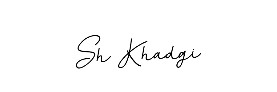 How to Draw Sh Khadgi signature style? BallpointsItalic-DORy9 is a latest design signature styles for name Sh Khadgi. Sh Khadgi signature style 11 images and pictures png