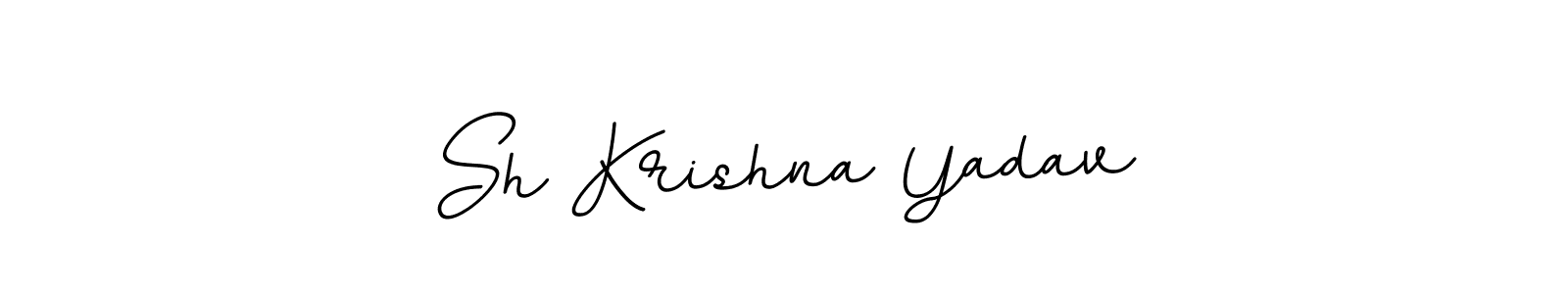 This is the best signature style for the Sh Krishna Yadav name. Also you like these signature font (BallpointsItalic-DORy9). Mix name signature. Sh Krishna Yadav signature style 11 images and pictures png