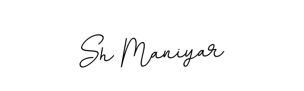 if you are searching for the best signature style for your name Sh Maniyar. so please give up your signature search. here we have designed multiple signature styles  using BallpointsItalic-DORy9. Sh Maniyar signature style 11 images and pictures png
