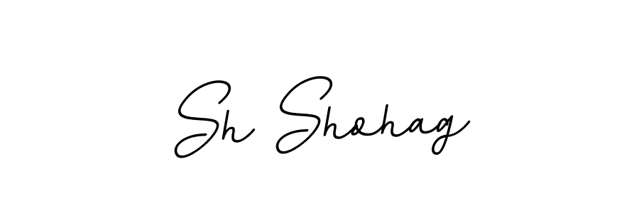 How to make Sh Shohag signature? BallpointsItalic-DORy9 is a professional autograph style. Create handwritten signature for Sh Shohag name. Sh Shohag signature style 11 images and pictures png