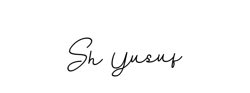 if you are searching for the best signature style for your name Sh Yusuf. so please give up your signature search. here we have designed multiple signature styles  using BallpointsItalic-DORy9. Sh Yusuf signature style 11 images and pictures png