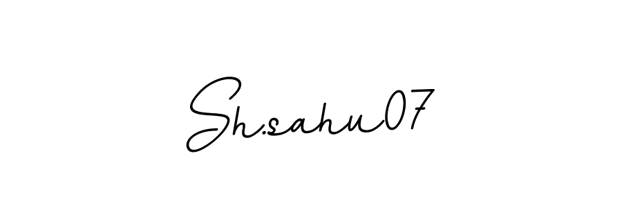 Also You can easily find your signature by using the search form. We will create Sh.sahu07 name handwritten signature images for you free of cost using BallpointsItalic-DORy9 sign style. Sh.sahu07 signature style 11 images and pictures png