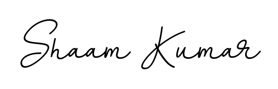 Master the art of signing with Shaam Kumar written in fluent BallpointsItalic-DORy9 script. A great template to practice and refine your handwriting. Shaam Kumar signature style 11 images and pictures png