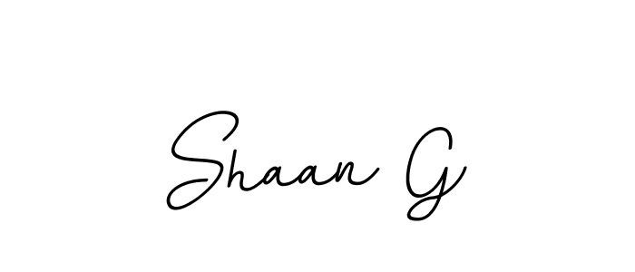 Shaan G stylish signature style. Best Handwritten Sign (BallpointsItalic-DORy9) for my name. Handwritten Signature Collection Ideas for my name Shaan G. Shaan G signature style 11 images and pictures png