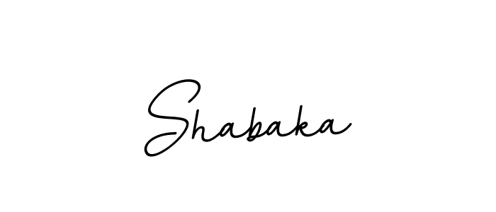 Make a beautiful signature design for name Shabaka. With this signature (BallpointsItalic-DORy9) style, you can create a handwritten signature for free. Shabaka signature style 11 images and pictures png