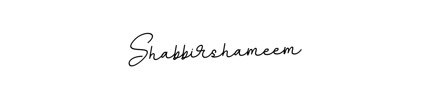Create a beautiful signature design for name Shabbirshameem. With this signature (BallpointsItalic-DORy9) fonts, you can make a handwritten signature for free. Shabbirshameem signature style 11 images and pictures png