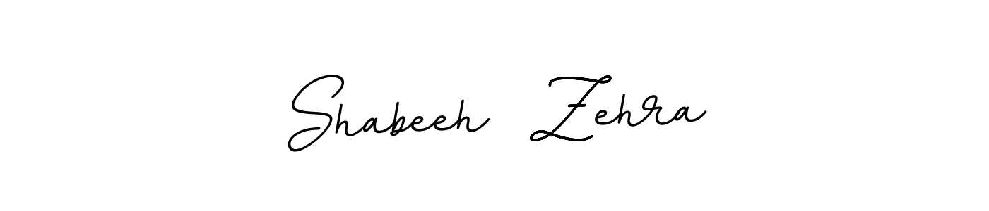 Make a beautiful signature design for name Shabeeh  Zehra. With this signature (BallpointsItalic-DORy9) style, you can create a handwritten signature for free. Shabeeh  Zehra signature style 11 images and pictures png