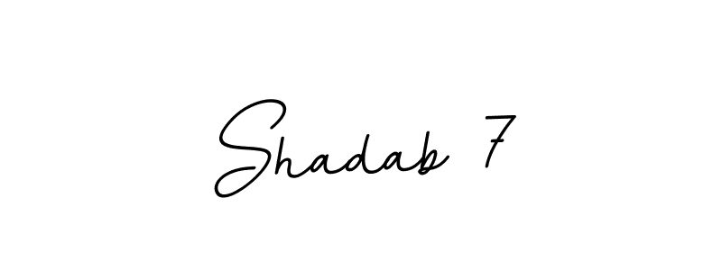 if you are searching for the best signature style for your name Shadab 7. so please give up your signature search. here we have designed multiple signature styles  using BallpointsItalic-DORy9. Shadab 7 signature style 11 images and pictures png