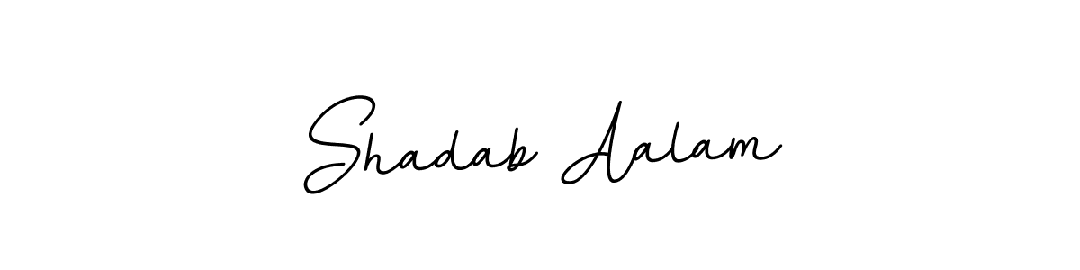 Use a signature maker to create a handwritten signature online. With this signature software, you can design (BallpointsItalic-DORy9) your own signature for name Shadab Aalam. Shadab Aalam signature style 11 images and pictures png
