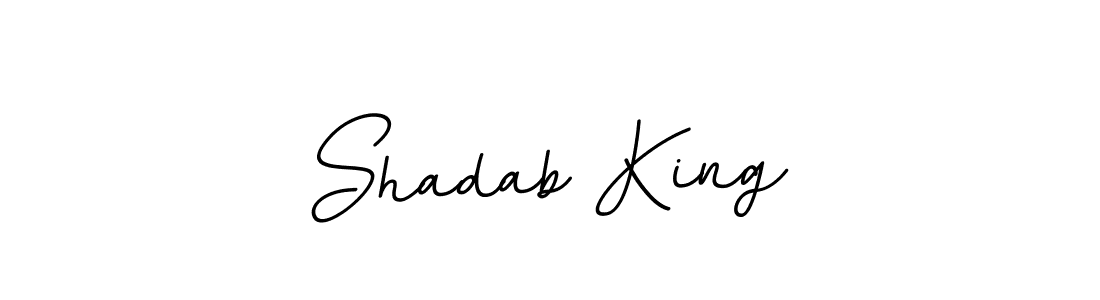 You should practise on your own different ways (BallpointsItalic-DORy9) to write your name (Shadab King) in signature. don't let someone else do it for you. Shadab King signature style 11 images and pictures png