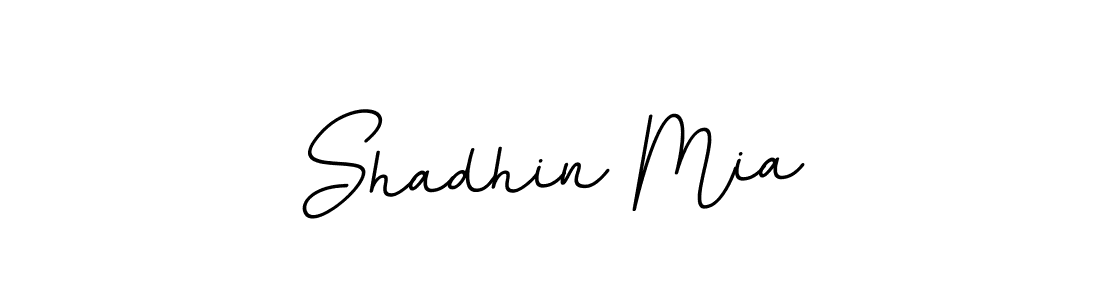 How to make Shadhin Mia name signature. Use BallpointsItalic-DORy9 style for creating short signs online. This is the latest handwritten sign. Shadhin Mia signature style 11 images and pictures png