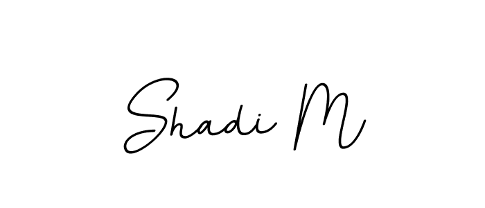 Design your own signature with our free online signature maker. With this signature software, you can create a handwritten (BallpointsItalic-DORy9) signature for name Shadi M. Shadi M signature style 11 images and pictures png