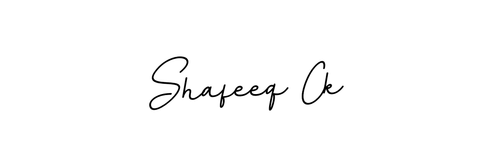 You should practise on your own different ways (BallpointsItalic-DORy9) to write your name (Shafeeq Ck) in signature. don't let someone else do it for you. Shafeeq Ck signature style 11 images and pictures png