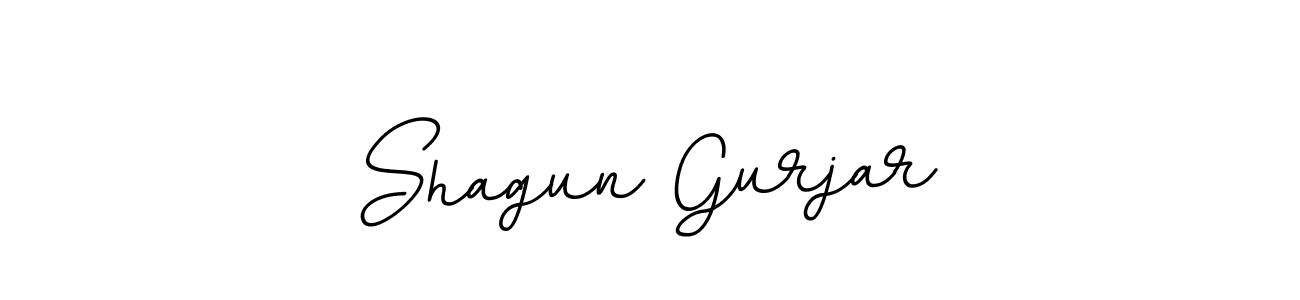 Use a signature maker to create a handwritten signature online. With this signature software, you can design (BallpointsItalic-DORy9) your own signature for name Shagun Gurjar. Shagun Gurjar signature style 11 images and pictures png