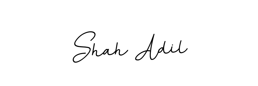 Use a signature maker to create a handwritten signature online. With this signature software, you can design (BallpointsItalic-DORy9) your own signature for name Shah Adil. Shah Adil signature style 11 images and pictures png