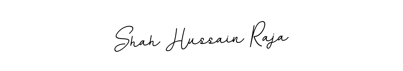 Use a signature maker to create a handwritten signature online. With this signature software, you can design (BallpointsItalic-DORy9) your own signature for name Shah Hussain Raja. Shah Hussain Raja signature style 11 images and pictures png